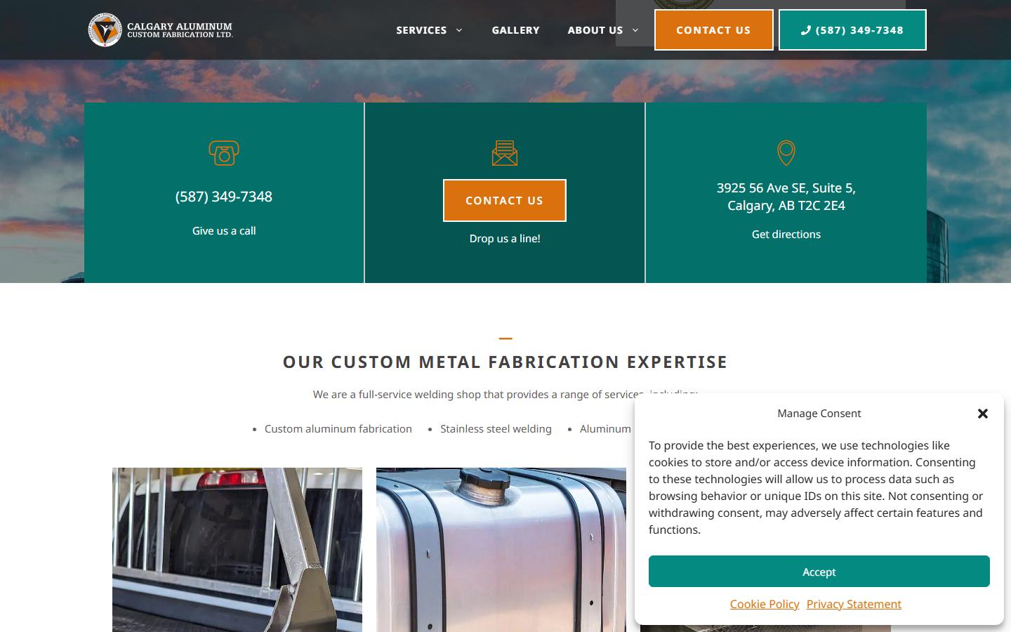 Calgary Aluminum Custom Fabrication Ltd. homepage, CNC machining in Calgary, AB
