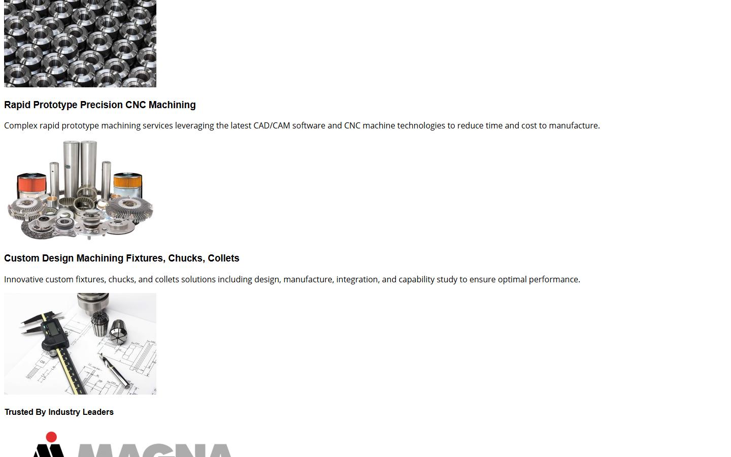 HQ-Tec Machining Ltd. homepage, CNC machining in Cambridge, ON