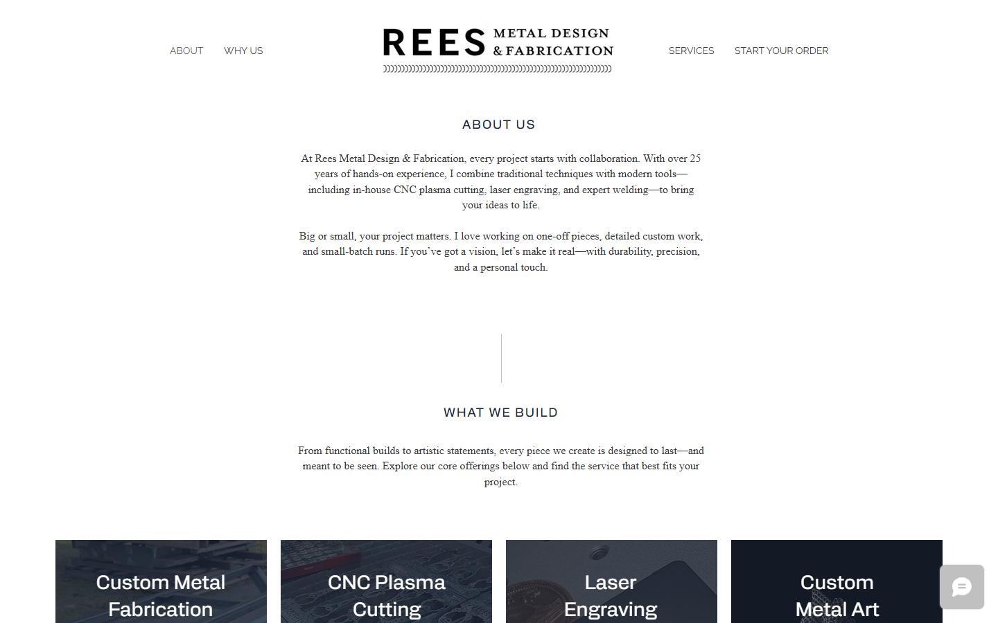 Rees Metal Design & Fabrication homepage, CNC machining in Cambridge, ON