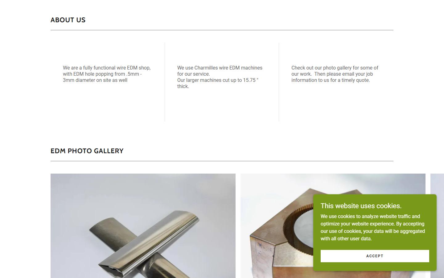 Hamilton Precision Inc. homepage, CNC machining in Hamilton, ON