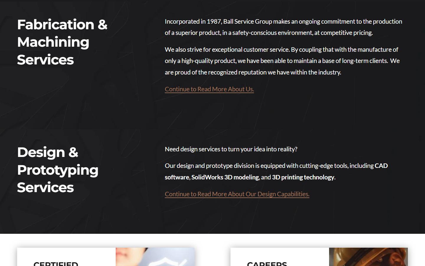 BSG Inc. homepage, CNC machining in Kitchener, ON