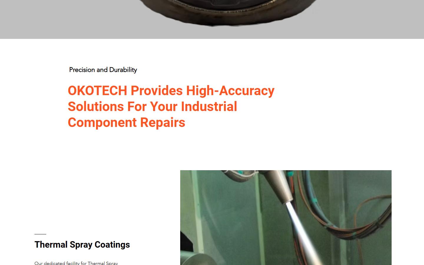 Okotech Machine Shop Inc. homepage, CNC machining in Saint Laurent, QC