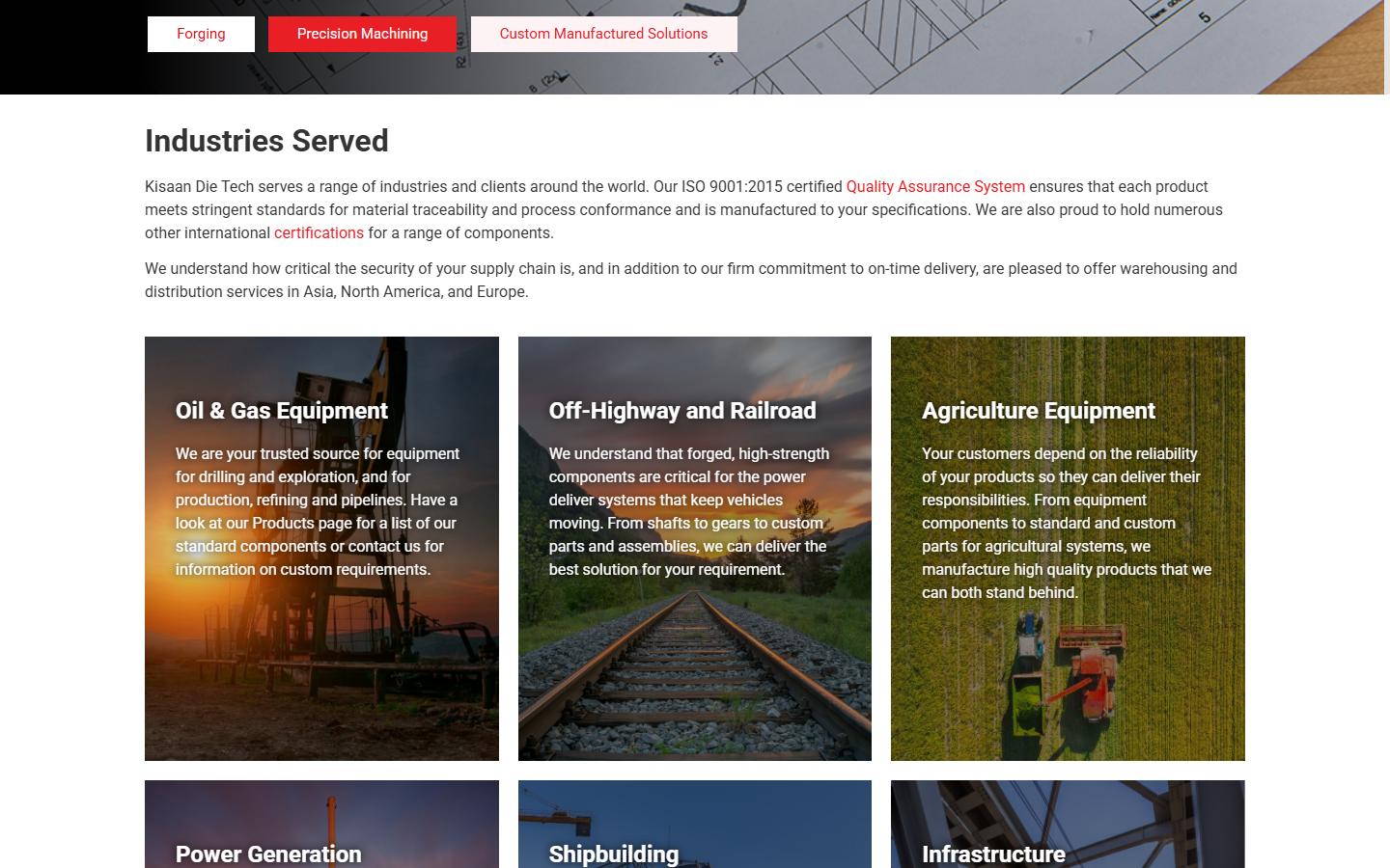 Pilot Precision homepage, CNC machining in Stittsville, ON