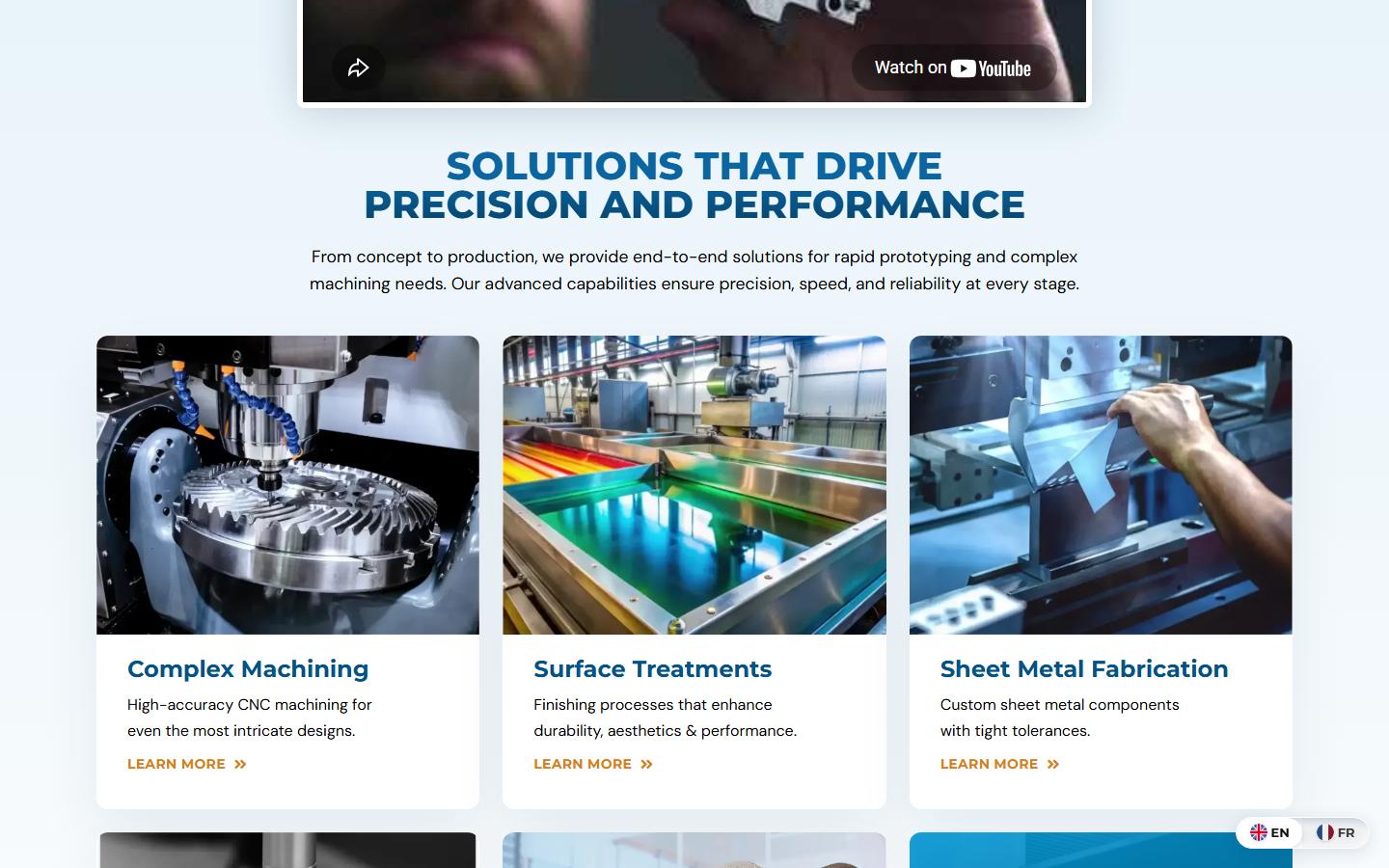 Mégatech A.Q. Inc. homepage, CNC machining in Quebec City, QC