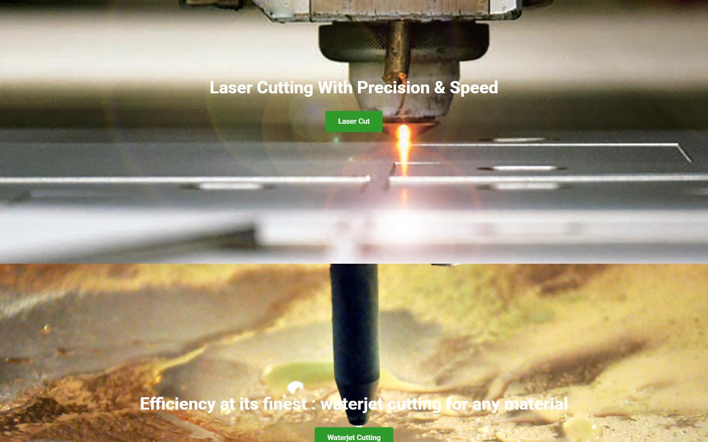 AC Waterjet Inc. homepage, CNC machining in Toronto, ON