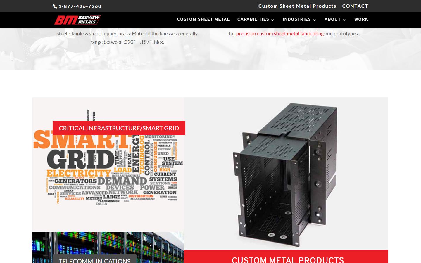 Bayview Metals homepage, CNC machining in Toronto, ON