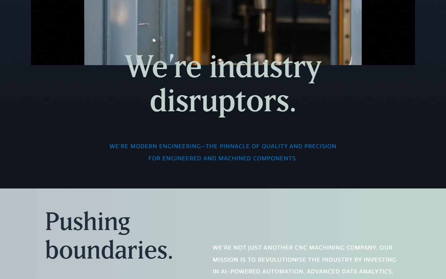 Modern Engineering homepage, CNC machining in Delta, BC