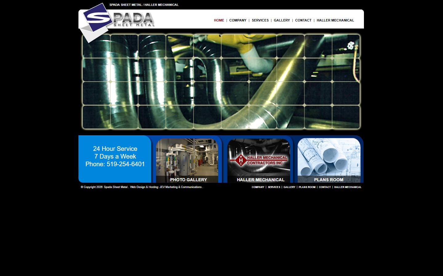 Spada Sheet Metal Inc. homepage, CNC machining in Windsor, ON