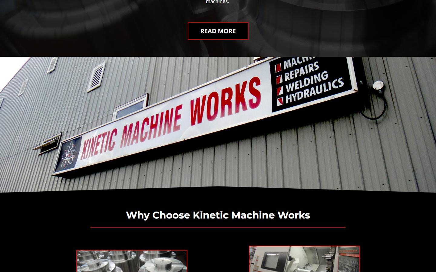Kinetic Machine Works homepage, CNC machining in Selkirk, MB