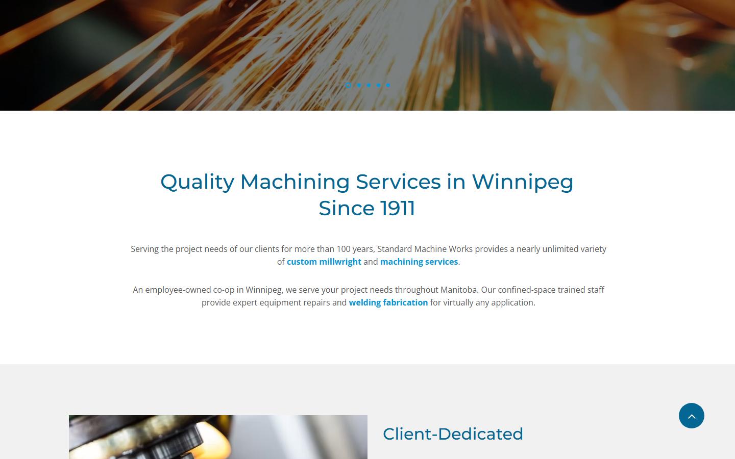 Standard Machine Works homepage, CNC machining in Winnipeg, MB